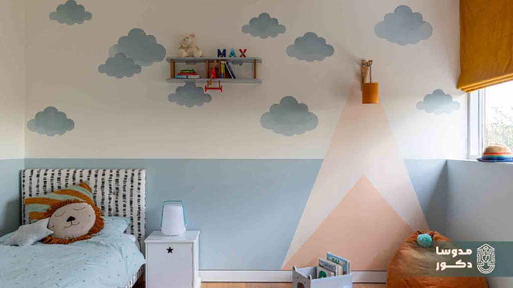 طرح های طبیعی برای رنگ آمیزی دیوار اتاق خواب 