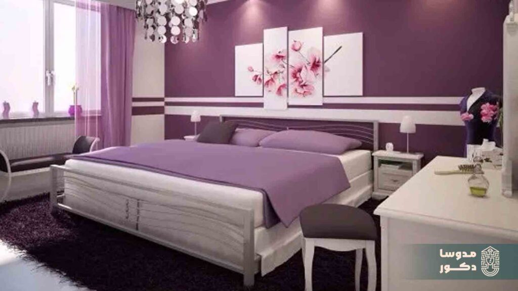رنگ‌ های رمانتیک برای اتاق خواب