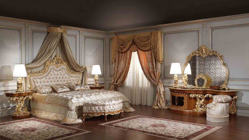 اتاق خواب با دکور کلاسیک